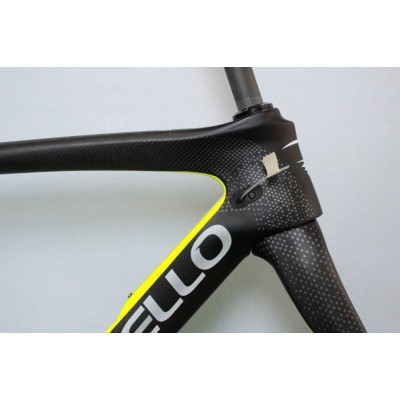 Pinarello DogMa F10 Carbon Road Bike Frame 168 Sulfur Yellow-Dogma F10 V Brake & Disc Brake