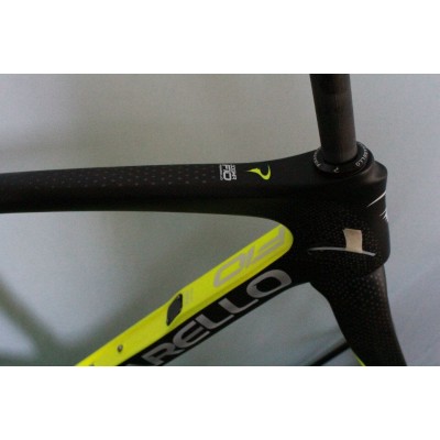 Pinarello DogMa F10 Carbon Road Bike Frame 168 Sulfur Yellow-Dogma F10 V Brake & Disc Brake