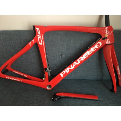 Pinarello DogMa F10 Карбоновая рама для велосипеда 166, красная-Dogma F10 V Brake & Disc Brake