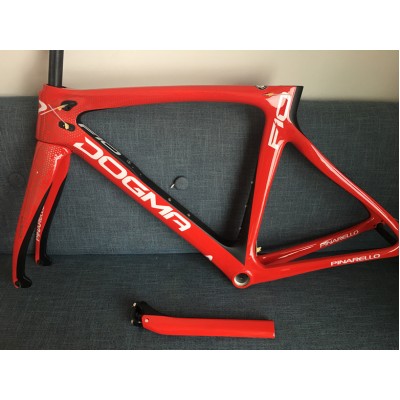 Pinarello DogMa F10 karbon közúti kerékpár váz 166 piros-Dogma F10 V Brake & Disc Brake