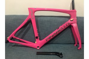Pinarello DogMa F10 კარბონის გზის ველოსიპედის ჩარჩო ვარდისფერი