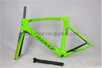 Telaio bici da corsa Ridley Carbon R1 verde