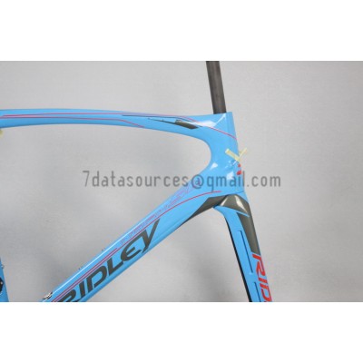 Ridley Carbon Road Bicycle Frame R1 Sky Blue-Ridley Road