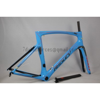 Ridley Carbon Road Bicycle Frame R1 Sky Blue-Ridley Road