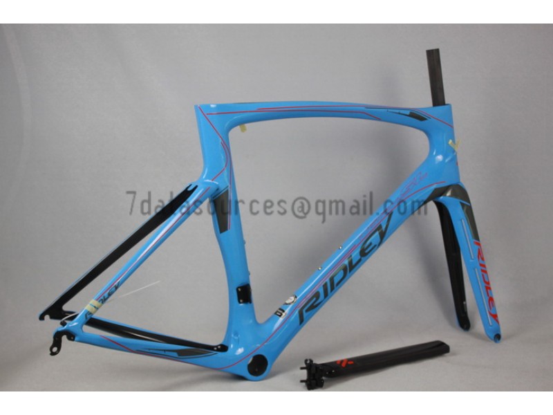 Ridley カーボン ロード自転車フレーム R1 スカイ ブルー