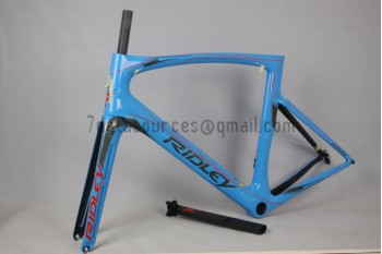 Ridley Carbon Rennradrahmen R1 Himmelblau