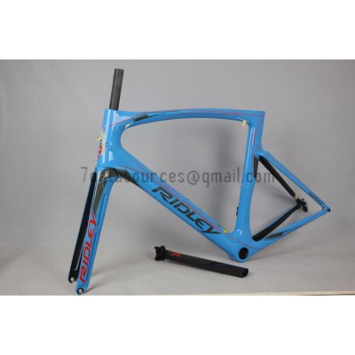 Ridley Carbon Road Bicycle Frame R1 Sky Blue-Ridley Road