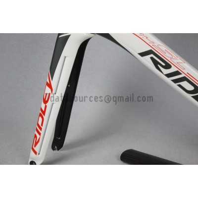 Ridley Carbon Road Bicycle Frame R1 White-Ridley Road