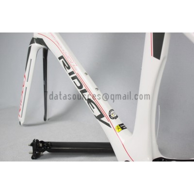 Ridley Carbon Road自転車フレームR1ホワイト-Ridley Road