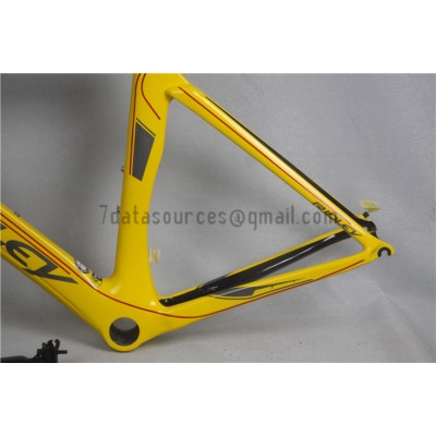 Ridley Carbon Road Bicycle Frame R1 Yellow-Ridley Road