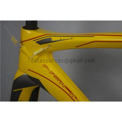 Ridley Carbon Road Bicycle Frame R1 Yellow-Ridley Road