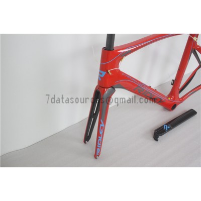 Cuadro de bicicleta de carretera Ridley Carbon R2 Rojo-Ridley Road