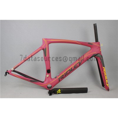 Ridley Carbon Road Bicycle Frame R3 Pink-Ridley Road