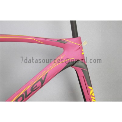 Cuadro de bicicleta de carretera Ridley Carbon R3 rosa-Ridley Road