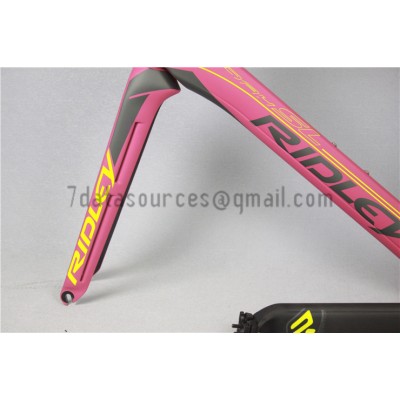 Ridley Carbon Road Bicycle Frame R3 Pink-Ridley Road