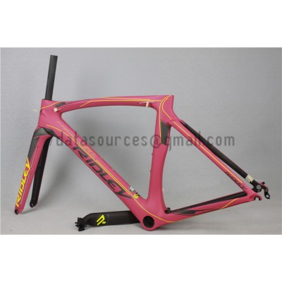 Ridley Carbon Road Bicycle Frame R3 Pink-Ridley Road