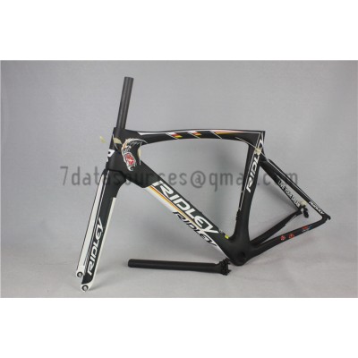 Ridley Carbon Road Bicycle Frame R6 Svart-Ridley Road