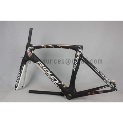 Quadro de bicicleta Ridley Carbon Road R6 Preto-Ridley Road