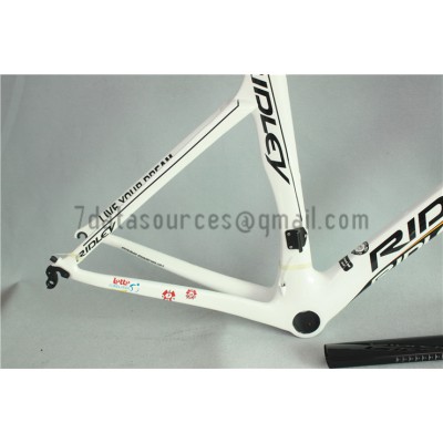 Ridley Carbon Road Bicycle Frame R6 White-Ridley Road