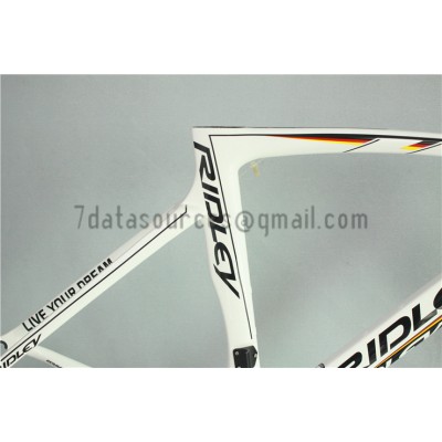 Ridley Carbon Road Bicycle Frame R6 White-Ridley Road