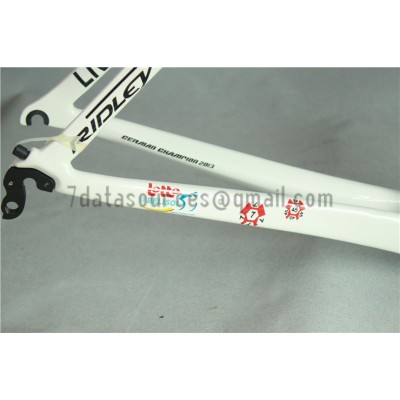 Quadro Ridley Carbon Road para bicicleta R6 Branco-Ridley Road