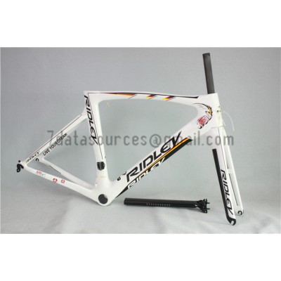 Ridley Carbon Road Bicycle Frame R6 White-Ridley Road