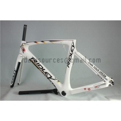 Ridley Carbon Road Bicycle Frame R6 White-Ridley Road