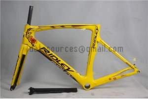 Telaio bici da corsa Ridley Carbon R6 giallo