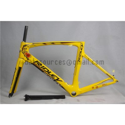 Ridley Carbon Road Bicycle Frame R6 Yellow-Ridley Road