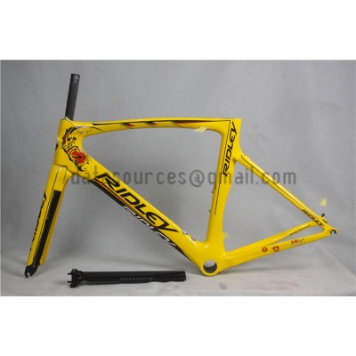 Quadro de bicicleta Ridley Carbon Road R6 Amarelo-Ridley Road