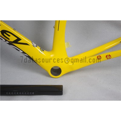 Ridley Carbon Road Bicycle Frame R6 Yellow-Ridley Road