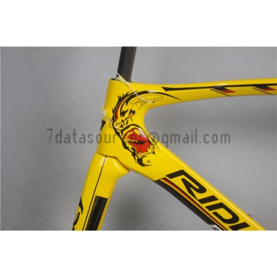 Quadro de bicicleta Ridley Carbon Road R6 Amarelo-Ridley Road