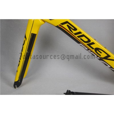 Ridley Carbon Road Bicycle Frame R6 Yellow-Ridley Road