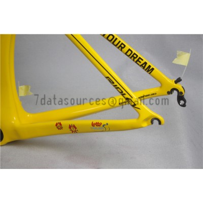 Ridley Carbon Road Bicycle Frame R6 Yellow-Ridley Road