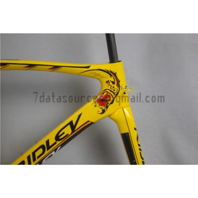 Ridley Carbon Road Cadru pentru bicicletă R6 galben-Ridley Road