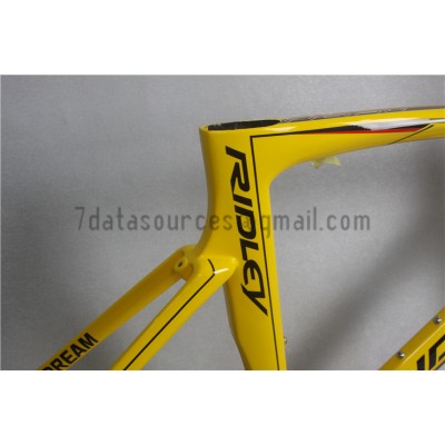 Ridley Carbon Road Bicycle Frame R6 Yellow-Ridley Road