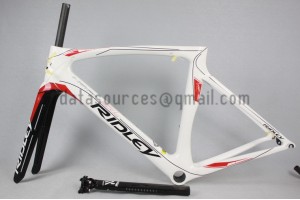 Quadro de bicicleta de estrada de carbono Ridley NOAH SL branco