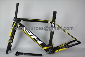 Telaio per bici da strada in carbonio BH G6 giallo