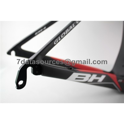 Cadre de vélo pour vélo de route BH G6 en carbone rouge-BH G6 Frame