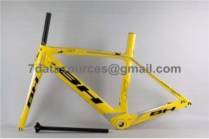 Telaio per bici da strada in carbonio BH G6 giallo