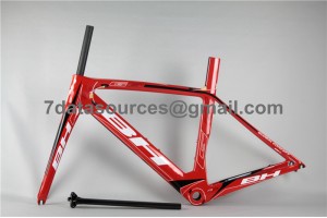 Cuadro de bicicleta de carretera de carbono BH G6 rojo