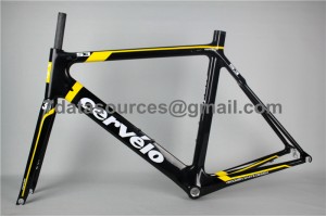 Cadre de vélo de route Cevelo S3 Carbon Jaune