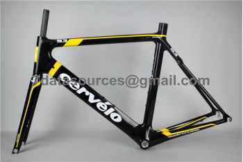 Cevelo S3 Carbon Road Bike Bicycle Frame Yellow