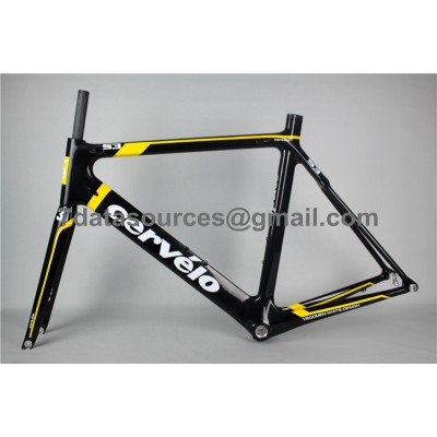 Cevelo S3 Carbon Road Bike Bicycle Frame Yellow-Cervelo Frame