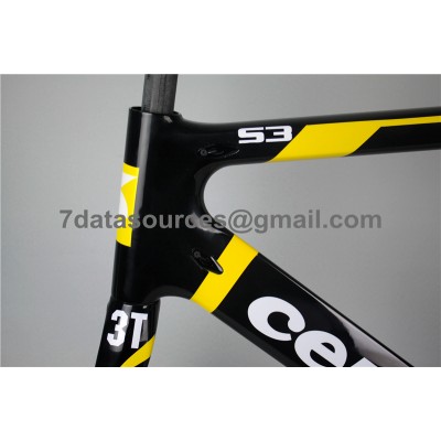 Cuadro de bicicleta de carretera Cevelo S3 Carbon amarillo-Cervelo Frame