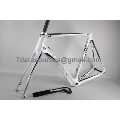 Telaio bici da strada De Rosa 888 in fibra di carbonio bianco-De Rosa Frame