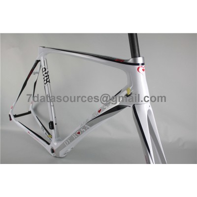 De Rosa 888 Carbon Fiber Road Bike Cuadro de bicicleta blanco-De Rosa Frame