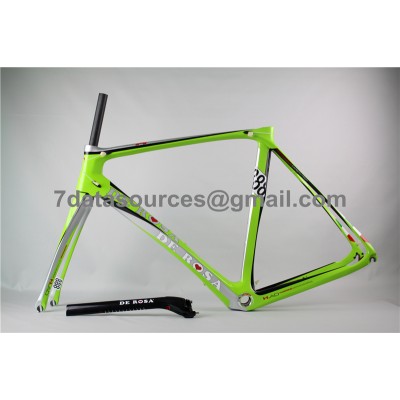 De Rosa 888 Carbon Fiber Road Bike Bicycle Frame Green-De Rosa Frame