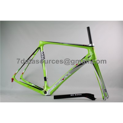 De Rosa 888 Quadro de bicicleta de bicicleta de estrada em fibra de carbono verde-De Rosa Frame