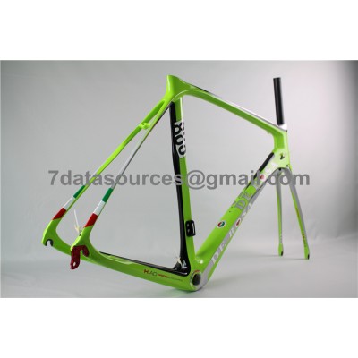 De Rosa 888 Quadro de bicicleta de bicicleta de estrada em fibra de carbono verde-De Rosa Frame